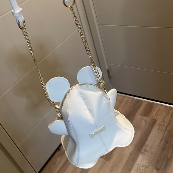 BNWOT Loungefly Mickey Halloween Ghost Crossbody Glow in the Dark Purse - Picture 5 of 5